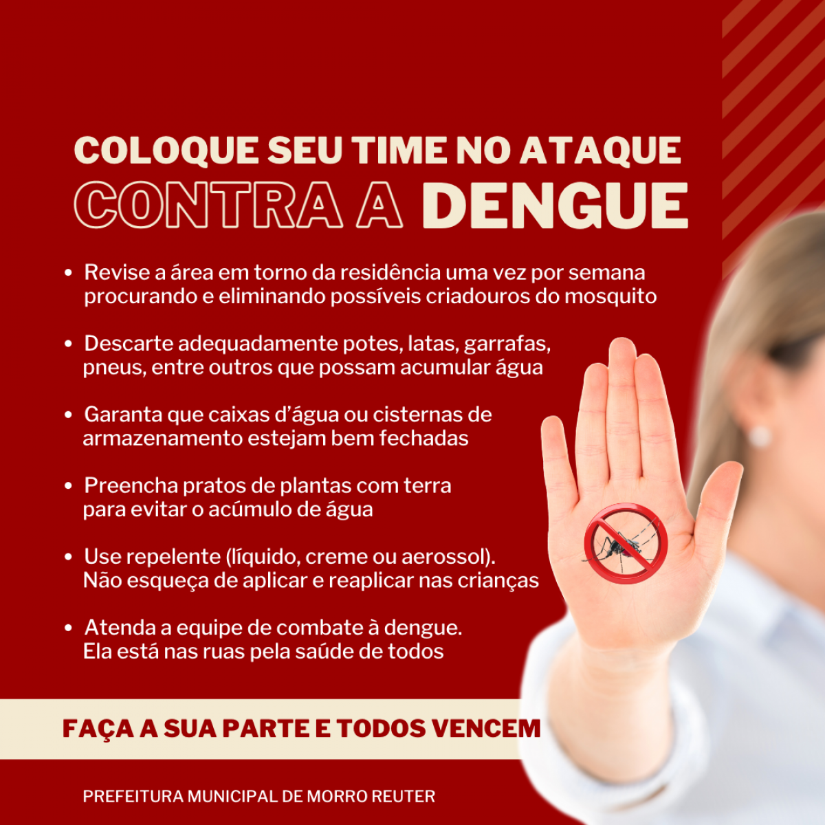 Faça a sua parte no combate à dengue